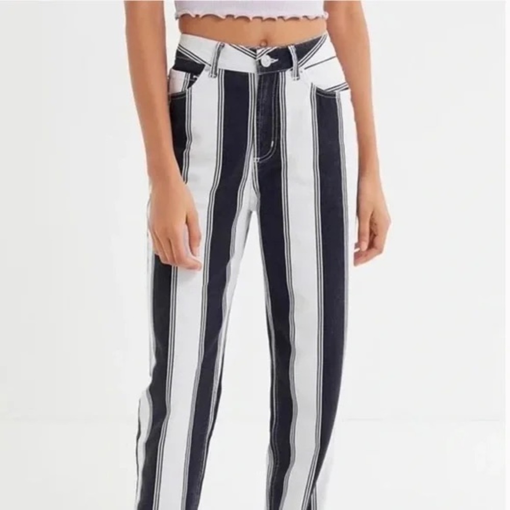 Urban outfitters Striped Black and White Women's Pants